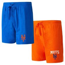 Мужские шорты для сна Concepts Sport Royal/оранжевый New York Mets из двух комплектов Unbranded