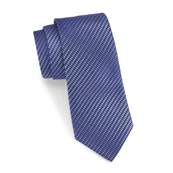 Жаккардовый шелковый галстук Emporio Armani