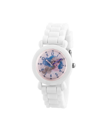 Белые пластиковые часы для учителя времени Disney Frozen 2 Elsa Girl, 32 мм Ewatchfactory