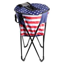 Round Insulated 50 Liter Chest Cooler Stand and Carry Bag Lexi Home