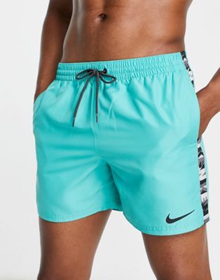 Зеленые шорты для плавания Nike Swimming 5 дюймов Volley с логотипом Nike