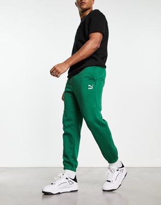 Зеленые спортивные брюки с логотипом PUMA Classics PUMA