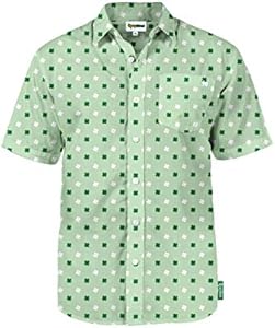 Tipsy Elves Men's Short Sleeve Holiday Button Down Shirts - Funny and Festive Hawaiian Shirts for Men Tipsy elves