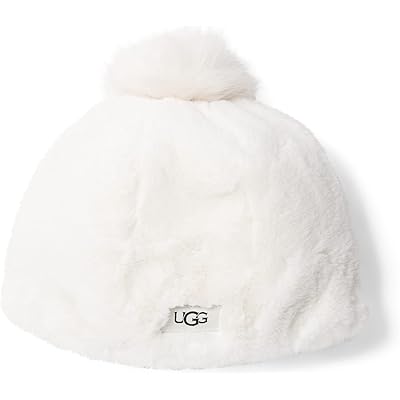 Faux Fur Beanie with Faux Pom (Toddler/Little Kids) UGG Kids