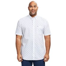 Big & Tall IZOD Classic Breeze Short Sleeve Woven Button-Down Shirt IZOD
