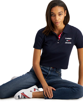 Укороченная рубашка поло с короткими рукавами Tommy Jeans