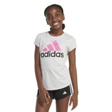 Футболка Adidas Essential Heather для девочек 7–16 лет Adidas