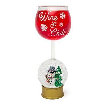 Bigmouth Inc. Snow Globe Wine Glass BIG MOUTH