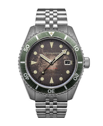 Мужские наручные часы Wreck с автоматическим браслетом из нержавеющей стали, 44 мм Spinnaker