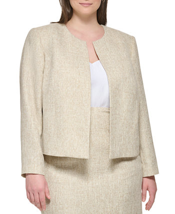 Текстурированная куртка больших размеров с открытым передом Calvin Klein
