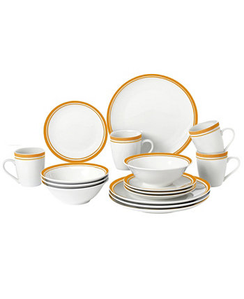 Сервиз Stripe из 16 предметов для набора посуды из 4 предметов Lorpen