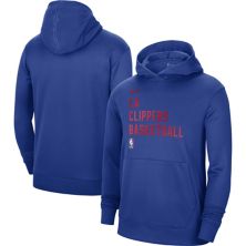 Unisex Nike Blue LA Clippers 2023/24 Performance Spotlight On-Court Practice Pullover Hoodie Nitro USA