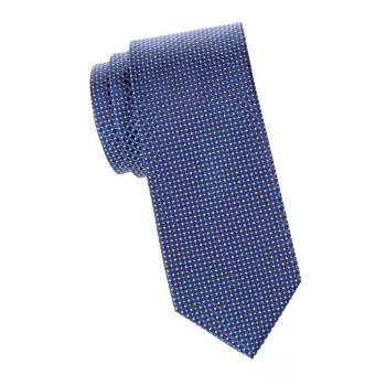 Шелковый галстук в мелкие точки Eton