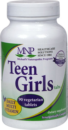 Michael's Naturopathic Programs Teen Girl's Tabs Daily Multivitamin -- 90 растительных таблеток Michael's Naturopathic