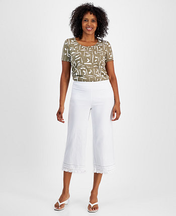 Women's Fringe-Trim Capri Pants, Created for Macy's J&M Collection