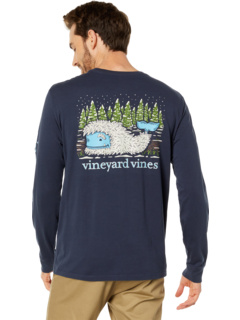 Футболка с длинными рукавами и карманами Yeti Whale Vineyard Vines