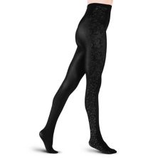 LECHERY® Velvety Silky Floral-detail 1 Pair of Tights Lechery