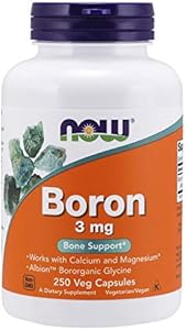 NOW Foods Supplements, Boron 3 mg (Bororganic Glycine), Structural Support*, 100 Veg Capsules NOW Foods