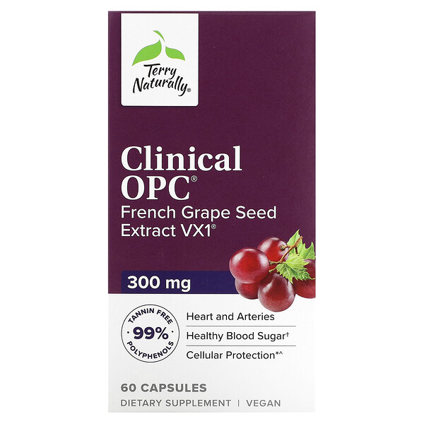 Клинический OPC, 300 мг, 60 капсул Terry Naturally