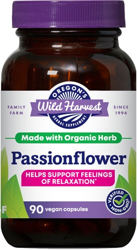 Passionflower -- 90 Vegan Capsules (Веганские капсулы) Oregon's Wild Harvest