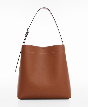 Женская сумка-шоппер с короткой ручкой MANGO