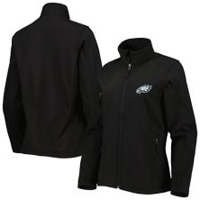 Women's Dunbrooke Black Philadelphia Eagles Sonoma Softshell Full-Zip Jacket Unbranded