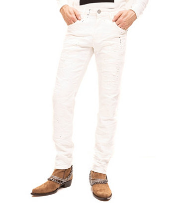 Мужские джинсы из раскрашенного денима в стиле модерн RON TOMSON
