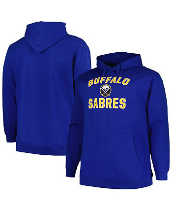Мужской пуловер с капюшоном и логотипом Royal Buffalo Sabres Big and Tall Arch Profile