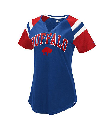 Женская королевская красная футболка Buffalo Bills Game с вырезом реглан Starter