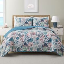 VCNY Home Ivory Coast 3-Piece Dispersed Print Reversible Quilt Set VCNY HOME