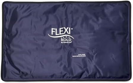 FlexiKold Gel (Гель) Soft Flexible Ice Packs for Injuries - Reusable Freezer Cold Pack, Cold Compress & Cooling Gel Pad for Face, Shoulder, Hip, Leg, Arm, Ankle & Foot Injury - Medium - 7.5” x 11.5” NatraCure