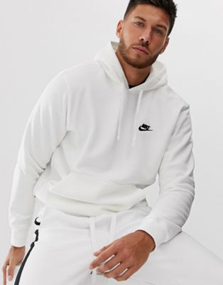 Мужской худи Nike Club Fleece в белом цвете Nike