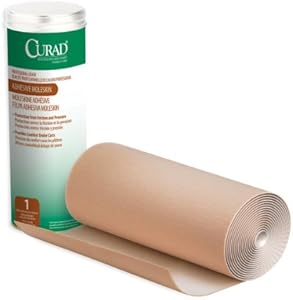 Curad Adhesive Moleskin Roll, Prevent Blisters, Corns and Calluses, 9"x4 YDS, 1 Roll Curad