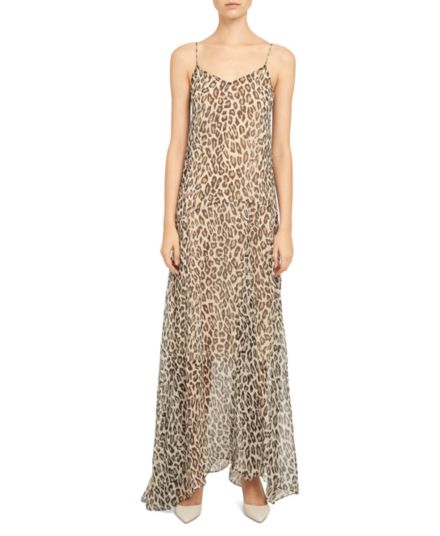 Платье макси с леопардовым принтом Cami Theory