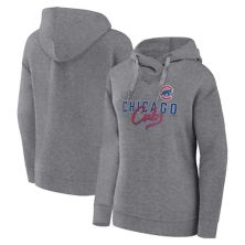 Women's Profile Heather Gray Chicago Cubs Plus Size Pullover Hoodie Profile