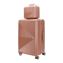 Mkf Collection Felicity Carry On Hardside Spinner And Cosmetic Case Set By Mia K MKF Collection