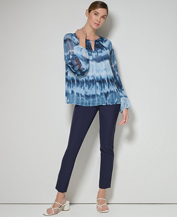 Женская блуза с вырезом в виде замочной скважины и принтом Calvin Klein