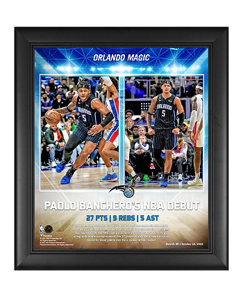 Коллаж Паоло Банчеро Орландо Мэджик в рамке 15 x 17 дюймов, дебютный коллаж НБА 2022 года Fanatics Authentic