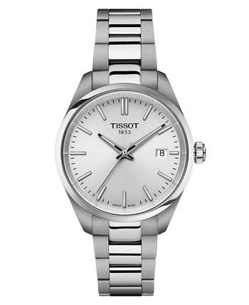 Часы унисекс Swiss PR 100 с браслетом из нержавеющей стали 34 мм Tissot