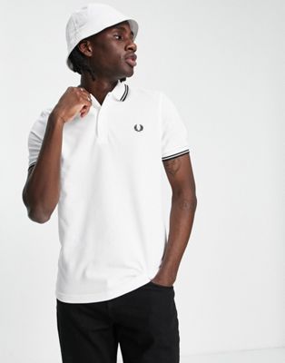 Белая рубашка-поло Fred Perry Fred Perry