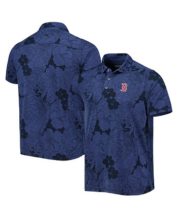 Мужская темно-синяя рубашка поло Boston Red Sox Miramar Blooms Tommy Bahama