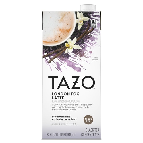Концентрат черного чая Tazo London Fog Latte для горячего или холодного чая -- 32 жидких унции Tazo