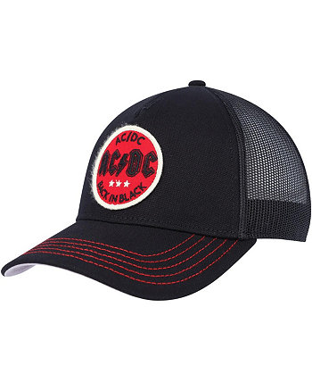 Мужская черная кепка AC/DC Valin Trucker Snapback American Needle
