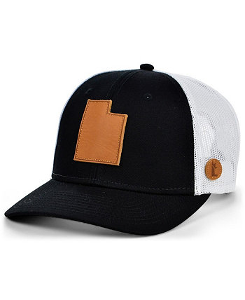 Мужская черно-белая кепка Utah с регулируемой головкой Trucker Snapback Local Crowns