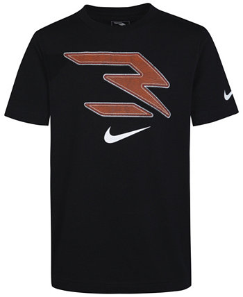 Big Boys Football Logo T-shirt Nike 3BRAND by Russell Wilson