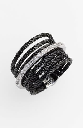 <sup>®</sup> 7-рядный кабель и кольцо с бриллиантом ALOR