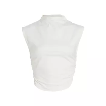 Lindy Gathered Crop Top REFORMATION