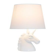 Простые конструкции, сверкающие радужно-белой настольной лампой Unicorn Simple Designs