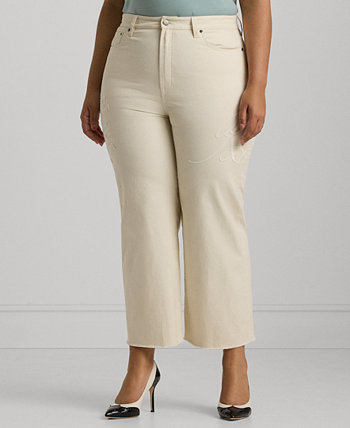 Укороченные джинсы больших размеров из твила LAUREN Ralph Lauren