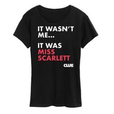 Женская футболка с рисунком Clue It Was Miss Scarlett HASBRO